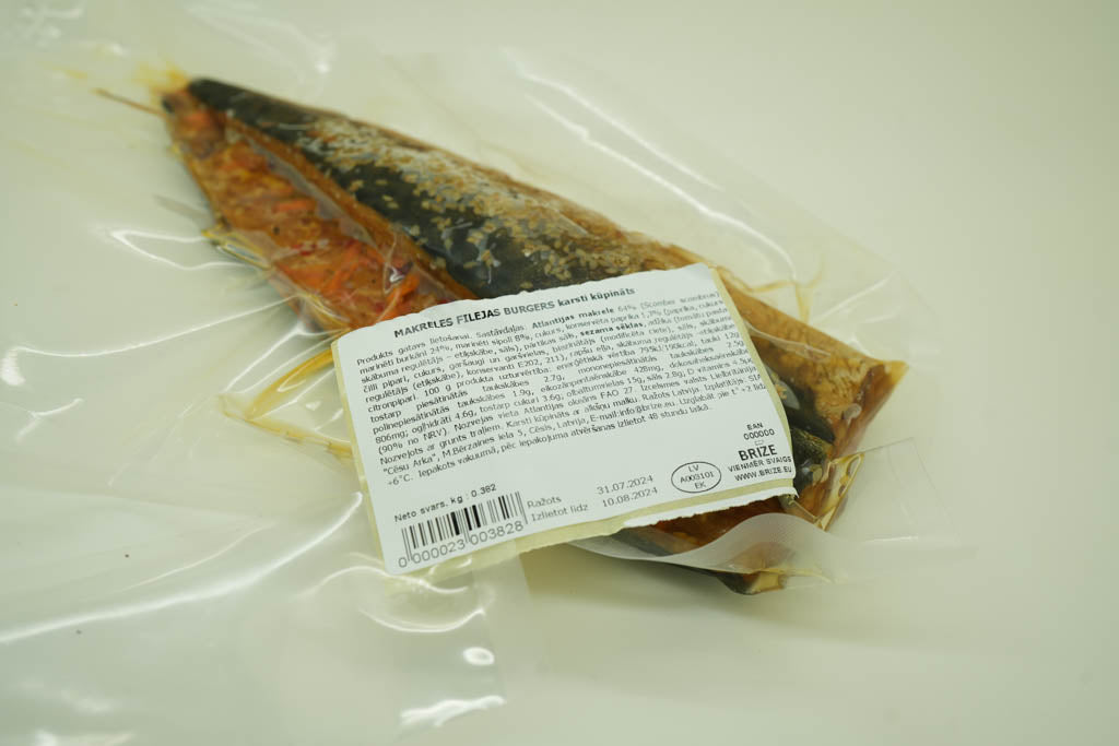 Makrele burgeris K/K ar mar dārzeņiem Vak