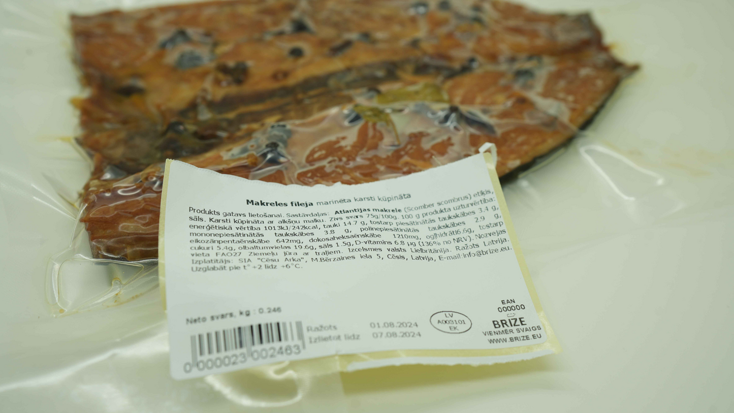 Makreles fileja marinēta KK Vak