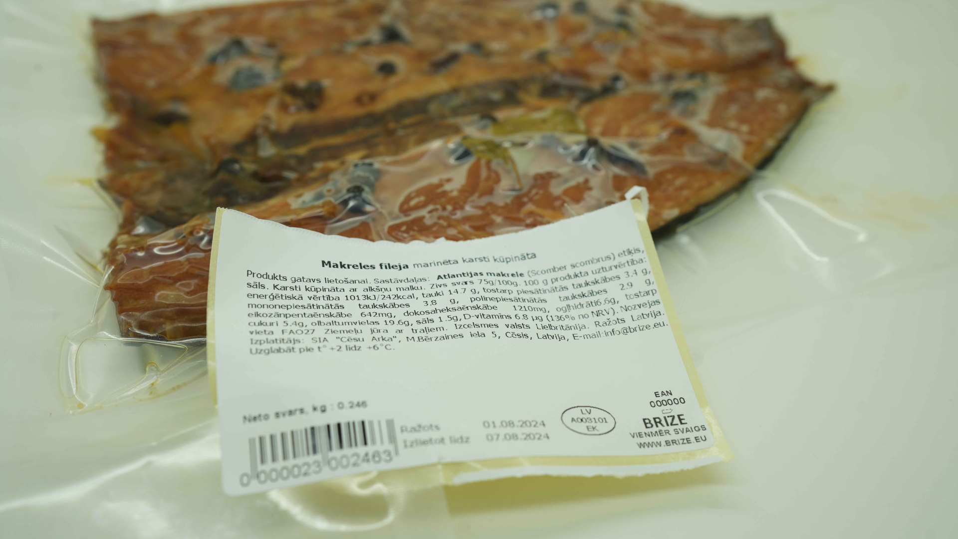 Makreles fileja marinēta KK Vak